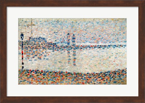 Framed Study for &#39;The Channel at Gravelines, Evening&#39;, 1890 Print