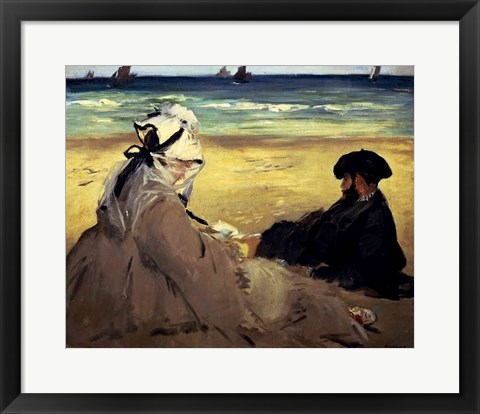 Framed On the Beach, 1873 Print