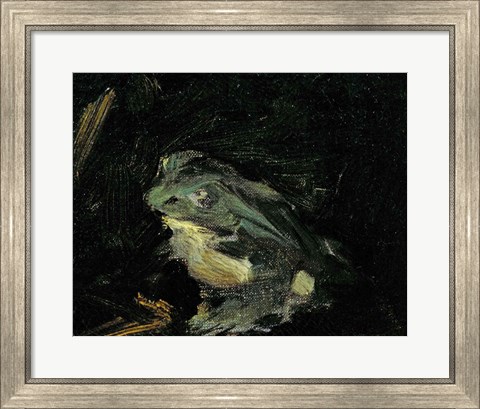 Framed Dejeuner sur l&#39;Herbe, 1863 (frog detail) Print