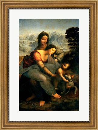 Framed Virgin and Child with St. Anne, c.1510 Print