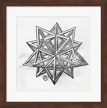 Framed Dodecahedron Print