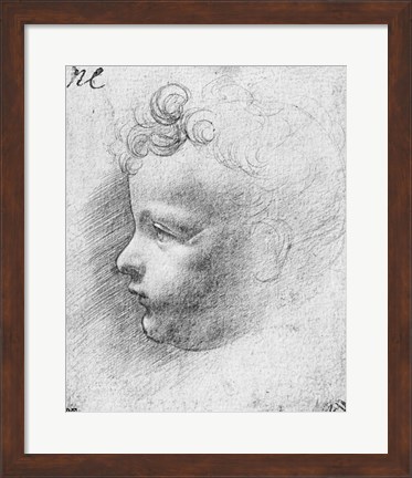 Framed Head of a child Print