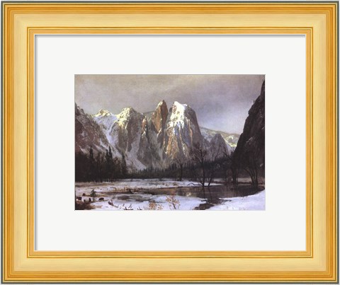 Framed Cathedral Rock Yosemite Print