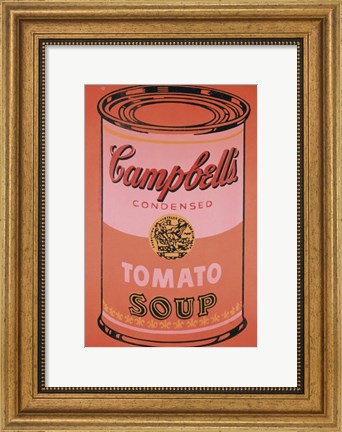 Framed Campbell&#39;s Soup Can, 1965 (orange) Print