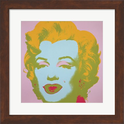 Framed Marilyn Monroe (Marilyn), 1967 (pale pink) Print