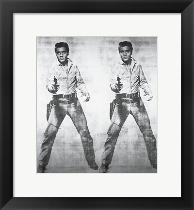 Framed Elvis 2 Times, 1963 Print