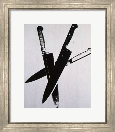 Framed Knives, c.1981-82 (three black) Print
