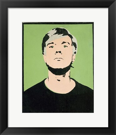 Framed Self-Portrait, 1964 (on green) Print