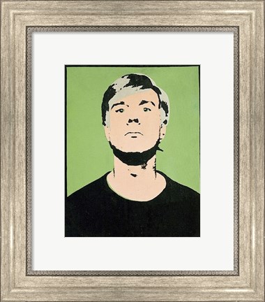 Framed Self-Portrait, 1964 (on green) Print