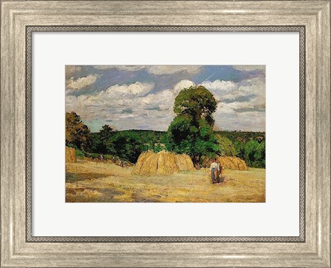 Framed Harvest, 1876 Print