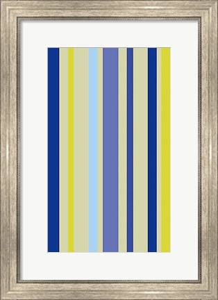 Framed Violet Stripe Print