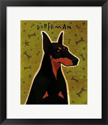 Framed Doberman Print