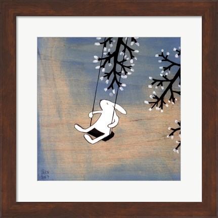 Framed Follow Your Heart- Swinging Quietly Print