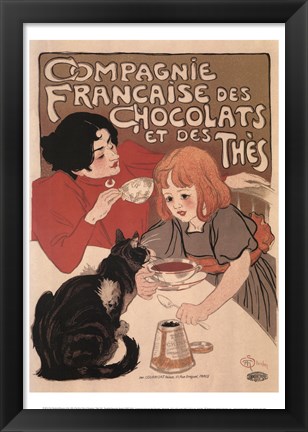 Framed Compagnie Francaise des Chocolats Print