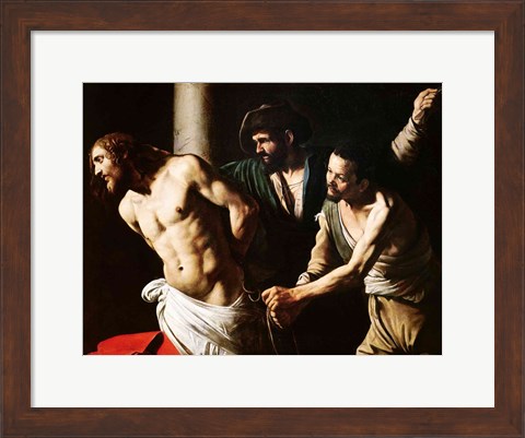 Framed Flagellation of Christ, c.1605-7 Print