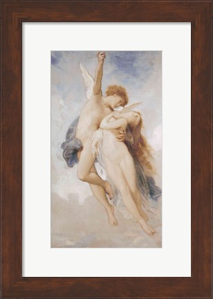 Framed Cupid and Psyche, 1889 Print