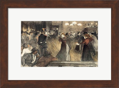 Framed Ball at the Barriere Print