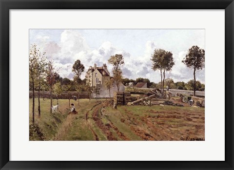 Framed Pontoise Landscape, c.1872 Print