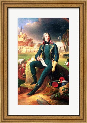 Framed Portrait of General Louis-Lazare Hoche Print