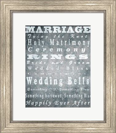 Framed Marriage Print