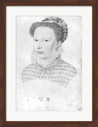 Framed Marguerite of Valois Print