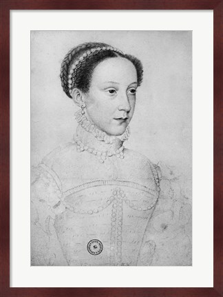 Framed Mary Queen of Scots, 1559 Print
