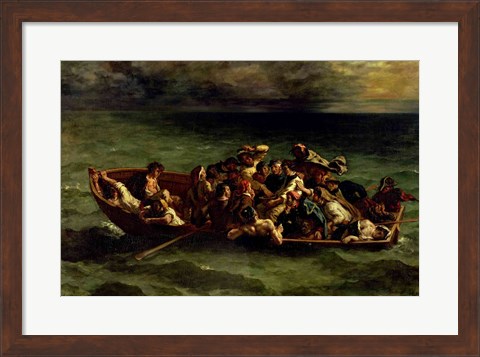 Framed Shipwreck of Don Juan, 1840 Print