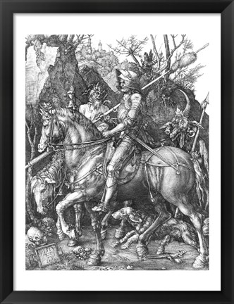 Framed Knight, Death and the Devil, 1513 Print
