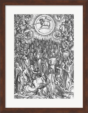 Framed Scene from the Apocalypse, Adoration of the Lamb Print