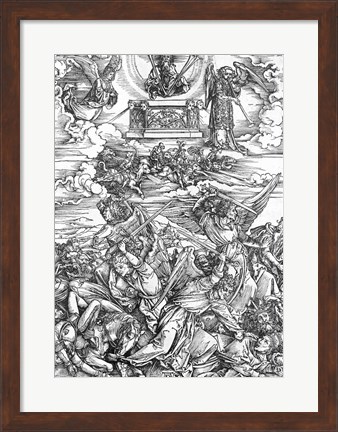 Framed Scene from the Apocalypse, The Four Vengeful Angels Print