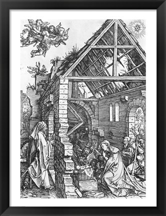 Framed Nativity, from the &#39;Life of the Virgin&#39; series, c.1503 Print