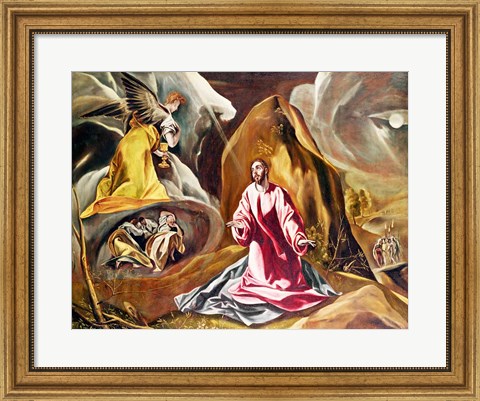 Framed Agony in the Garden of Gethsemane Print