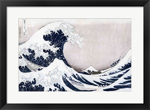 Framed Great Wave of Kanagawa Print