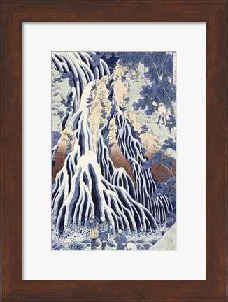 Framed Kirifuri Fall on Kurokami Mount Print