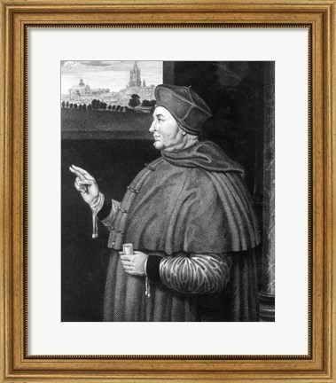 Framed Cardinal Thomas Wolsey Print