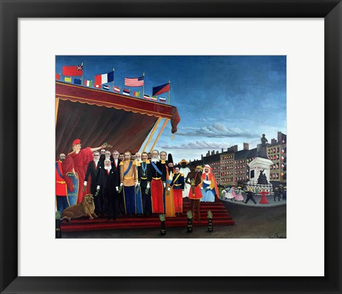 Framed Representatives of the Forces greeting the Republic as a Sign of Peace, 1907 Print