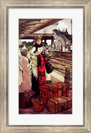 Framed Waiting at the Station Print