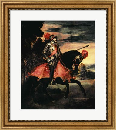 Framed Emperor Charles V Print