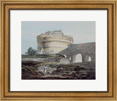 Framed Castle of San Angelo, Rome Print