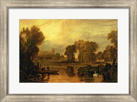 Framed Eton College from the River Print