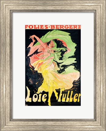 Framed Folies Bergeres: Loie Fuller, France, 1897 Print