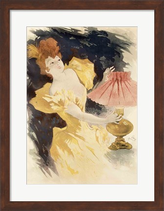 Framed Saxoleine (Advertisement for lamp oil), France 1890&#39;s Print