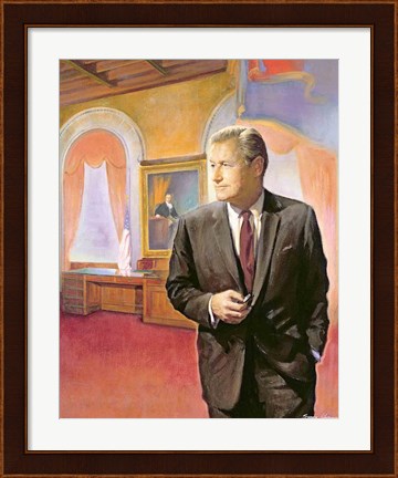 Framed Governor Nelson A. Rockefeller Print
