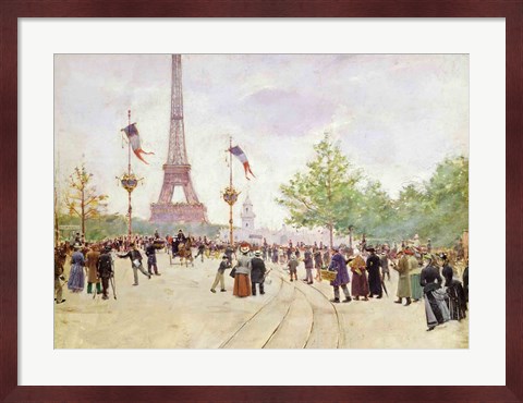 Framed Entrance to the Exposition Universelle, 1889 Print