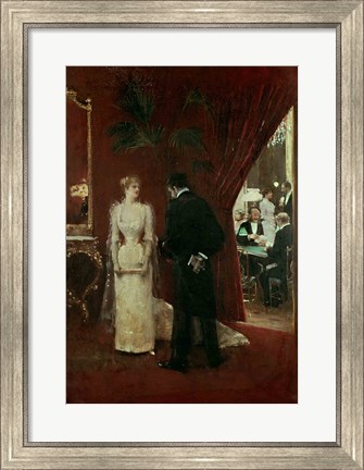 Framed Private Conversation, 1904 Print