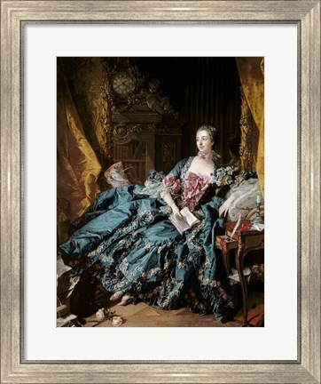 Framed Madame de Pompadour, 1756 Print