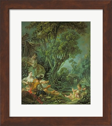 Framed Angler, 1759 Print