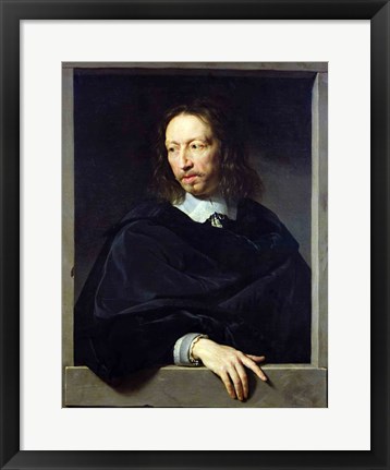 Framed Portrait of a Gentleman, known as Arnaud d&#39;Andilly Print