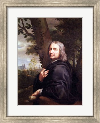 Framed Portrait of Philippe de Champaigne, 1668 Print