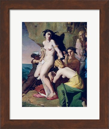Framed Andromeda Tied to the Rock by the Nereids, 1840 Print